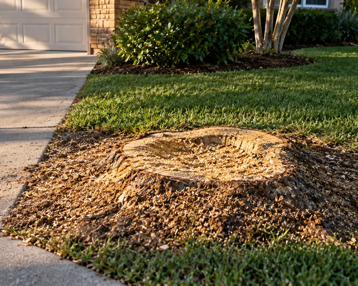 Stump Grinding by Tecos Total Tree LLC